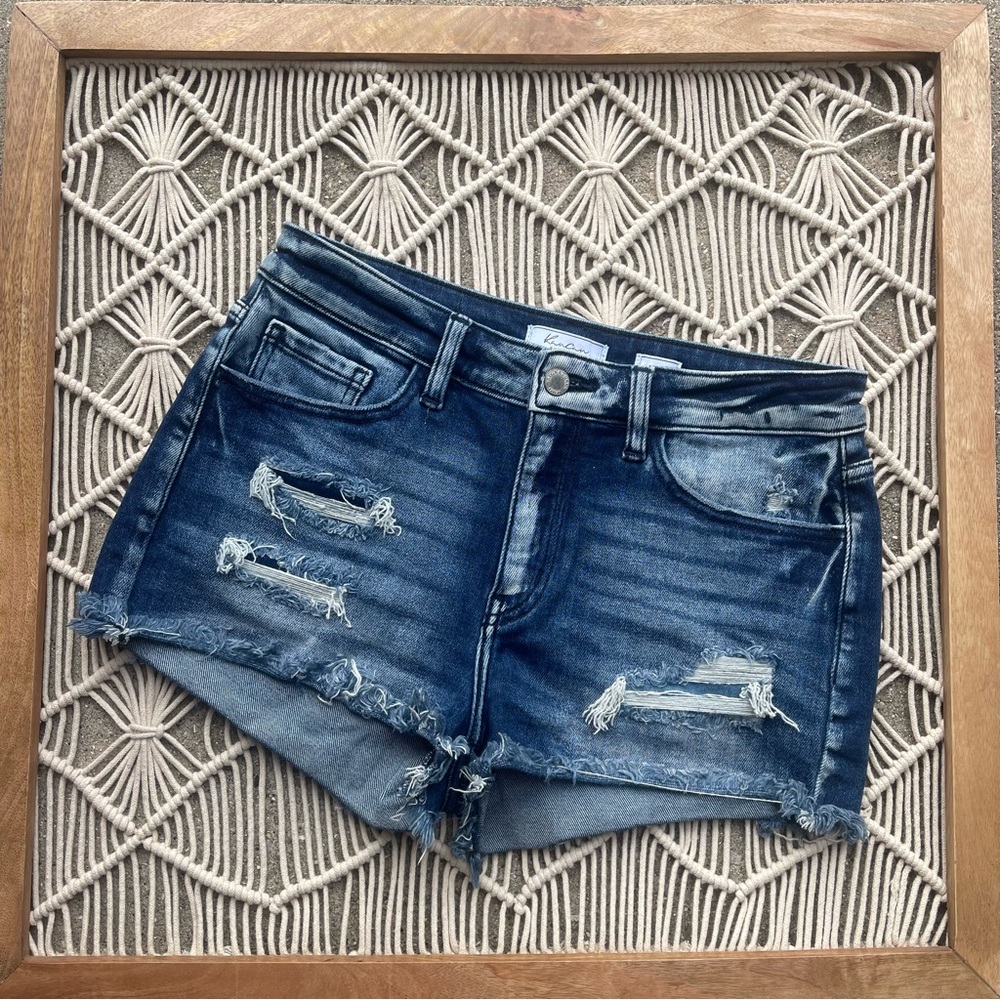 Kancan Distressed Jean Shorts Size 28